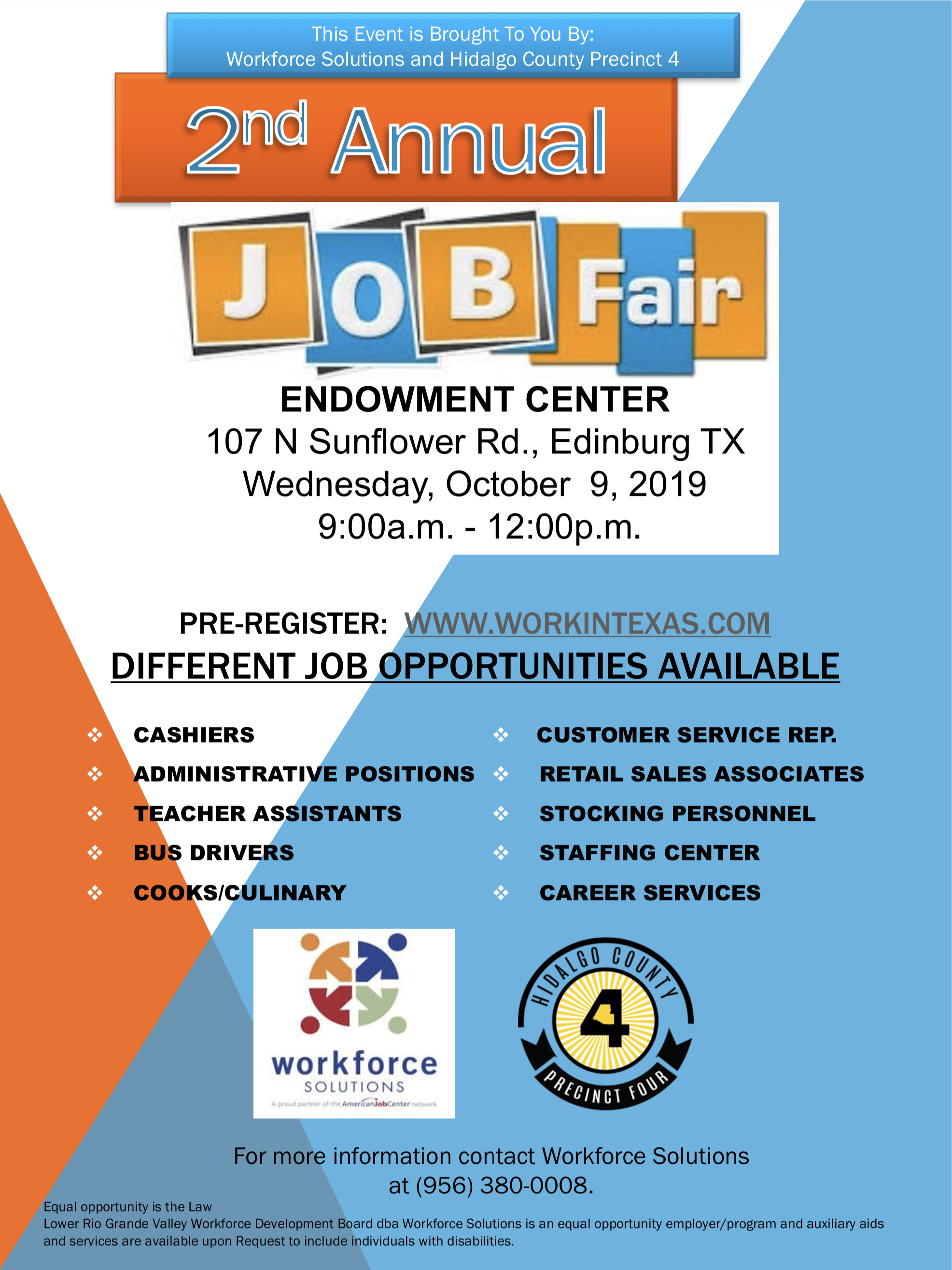 Workforce solutions job fair calendar